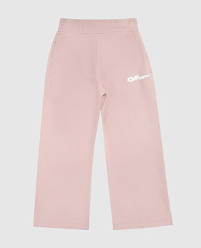 Off-White Children's pink sweatpants with Off print 44GCH00AS26F002
