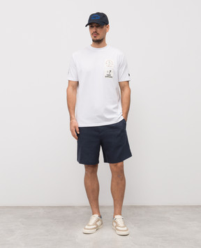Iceberg White T-shirt with branded patches F0126318