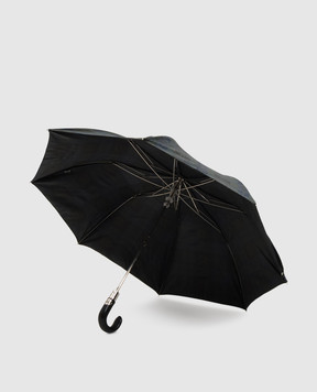 Pasotti Folding umbrella with checkered leather handle OMITUO64SCELTIC8
