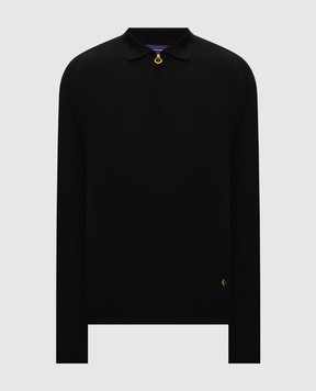 Stefano Ricci Black cashmere polo shirt W505022P30W26301