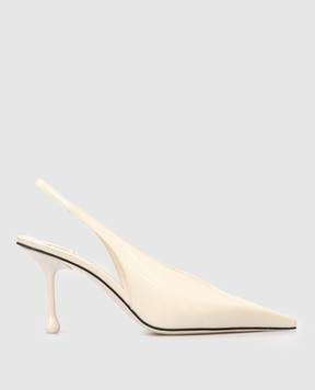 Jimmy Choo White patent leather slingbacks ISA ISA80PAT