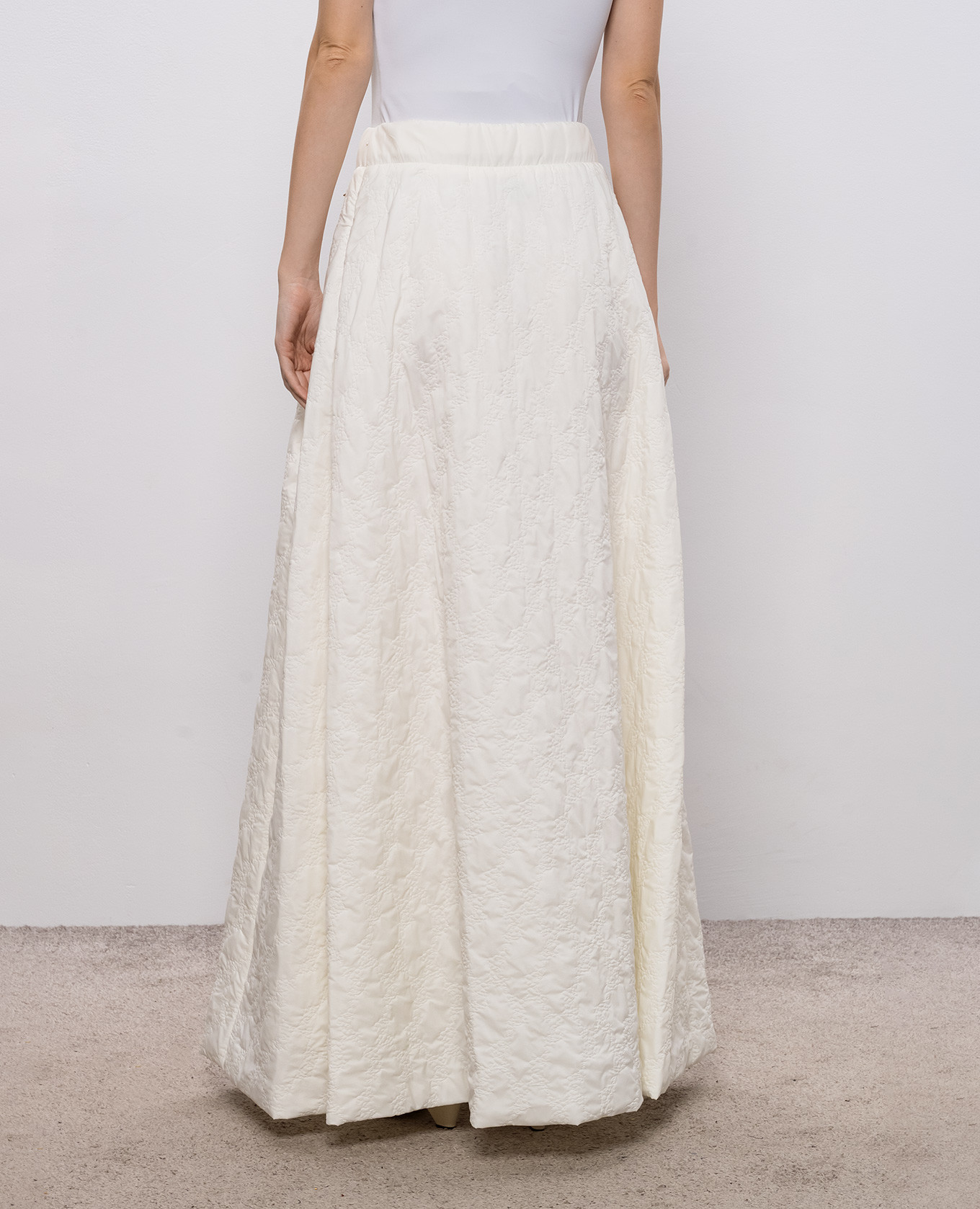 Ivory maxi skirt Herno 4