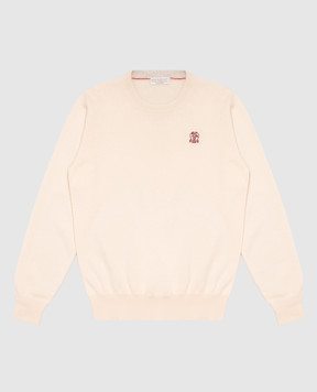 Brunello Cucinelli Children's beige cashmere jumper B22M10010A