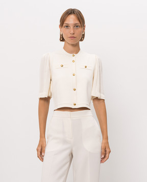 Twinset Ivory cropped cardigan 262TP3080