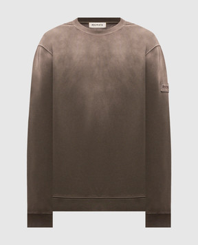 Premiata Brown sweatshirt with logo patch PA1053DD