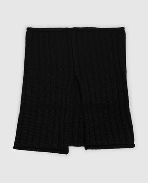 Allude Black ribbed cashmere buff 26511124