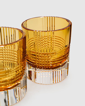 Artel Set of orange Viden crystal glasses G212VID1AM