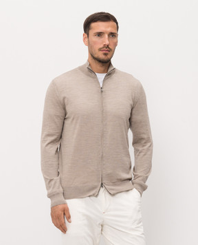 ISAIA Beige wool cardigan MG8019YP005