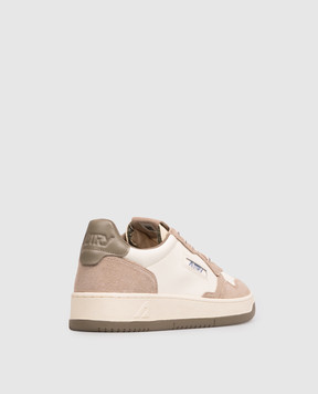 AUTRY MEDALIST ivory leather sneakers AULMBW07