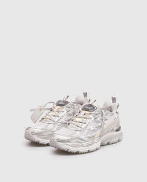 Off-White Be Right Back grey combination sneakers with textured logo patch OMIA295C99FAB001