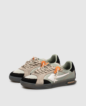 Off-White End Of Play green combination sneakers OF05968310