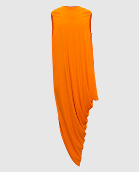 Tom Ford Orange long top with asymmetric cut TSJ647FAX162