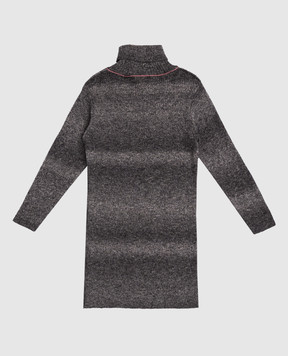Off-White Children's gray wool dress 44GHI006F5K001