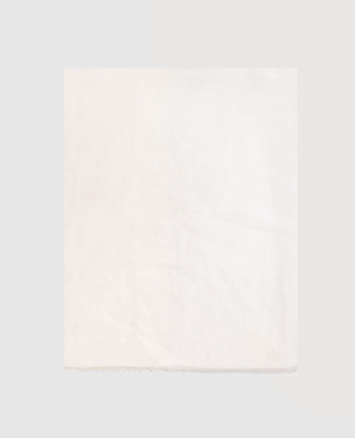 

Beige linen scarf with lurex Peserico