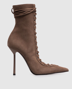 Le Silla Brown suede ankle boots COLETTE 4249B100MBPPVEP