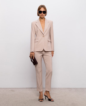 Max Mara Weekend Beige LAMINE wool jacket WKDLAMINE