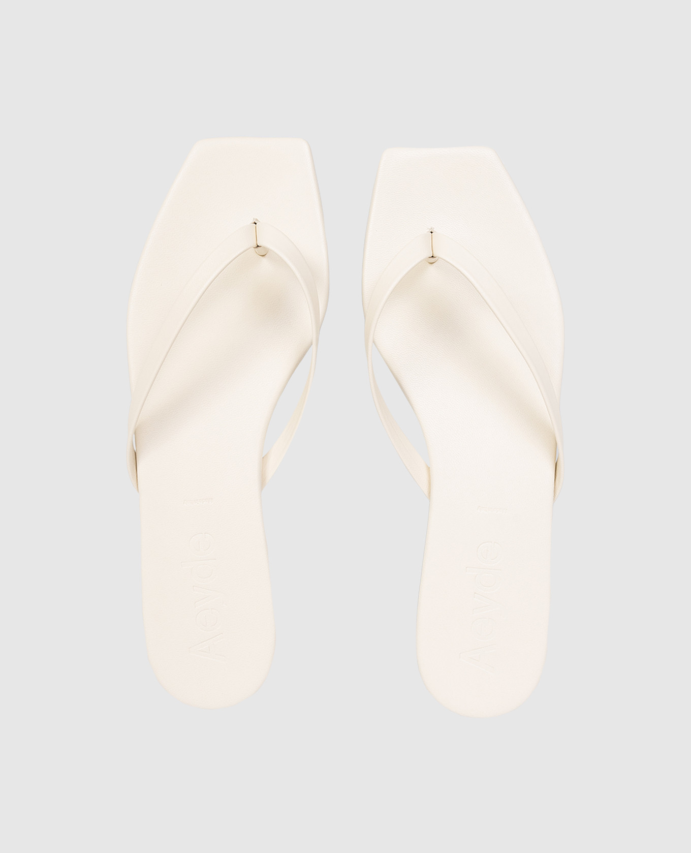 Renee beige leather flip-flops Aeyde 4