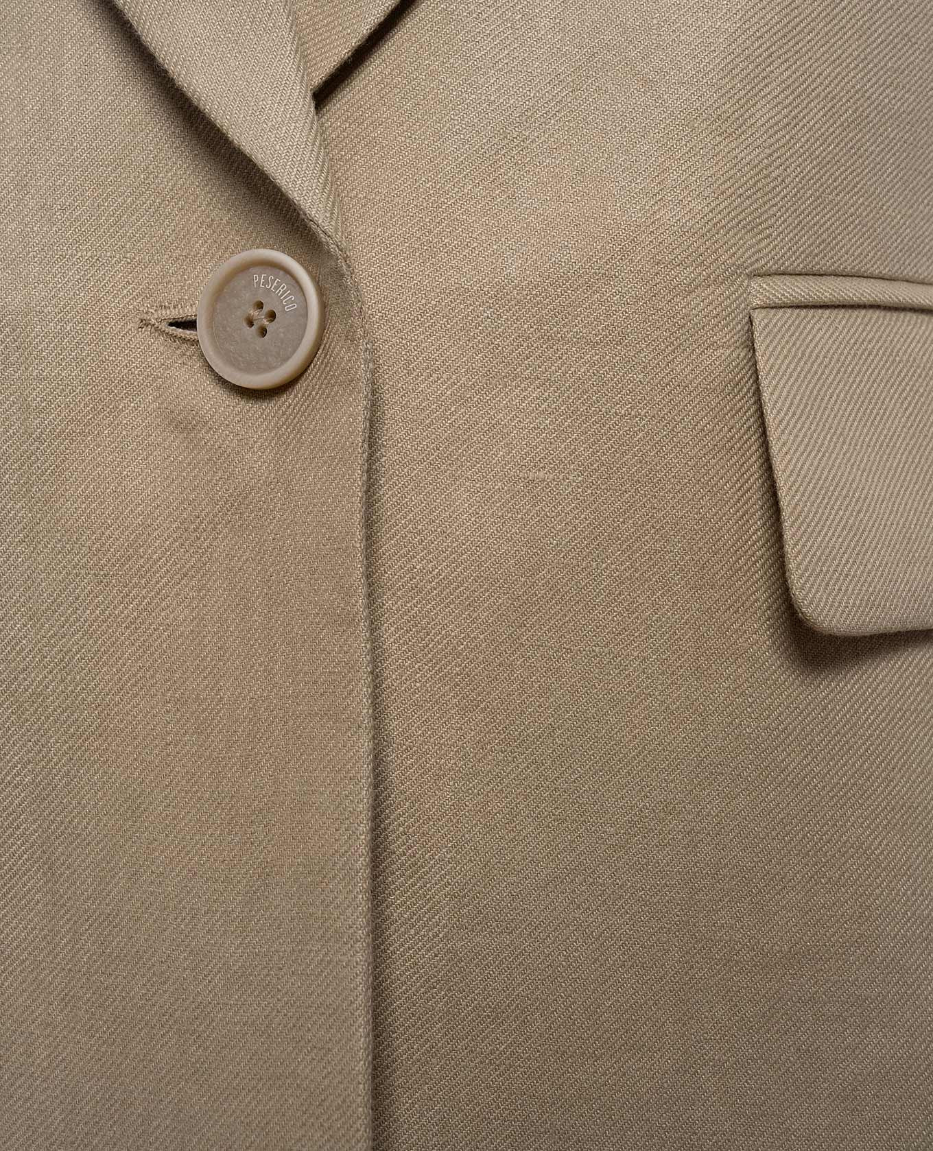 Beige linen jacket Peserico 5