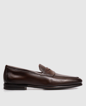 Santoni Brown leather loafers MCNG18837SI9GMEM