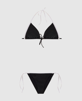 Balmain Black swimsuit with PB embroidery BKB972460