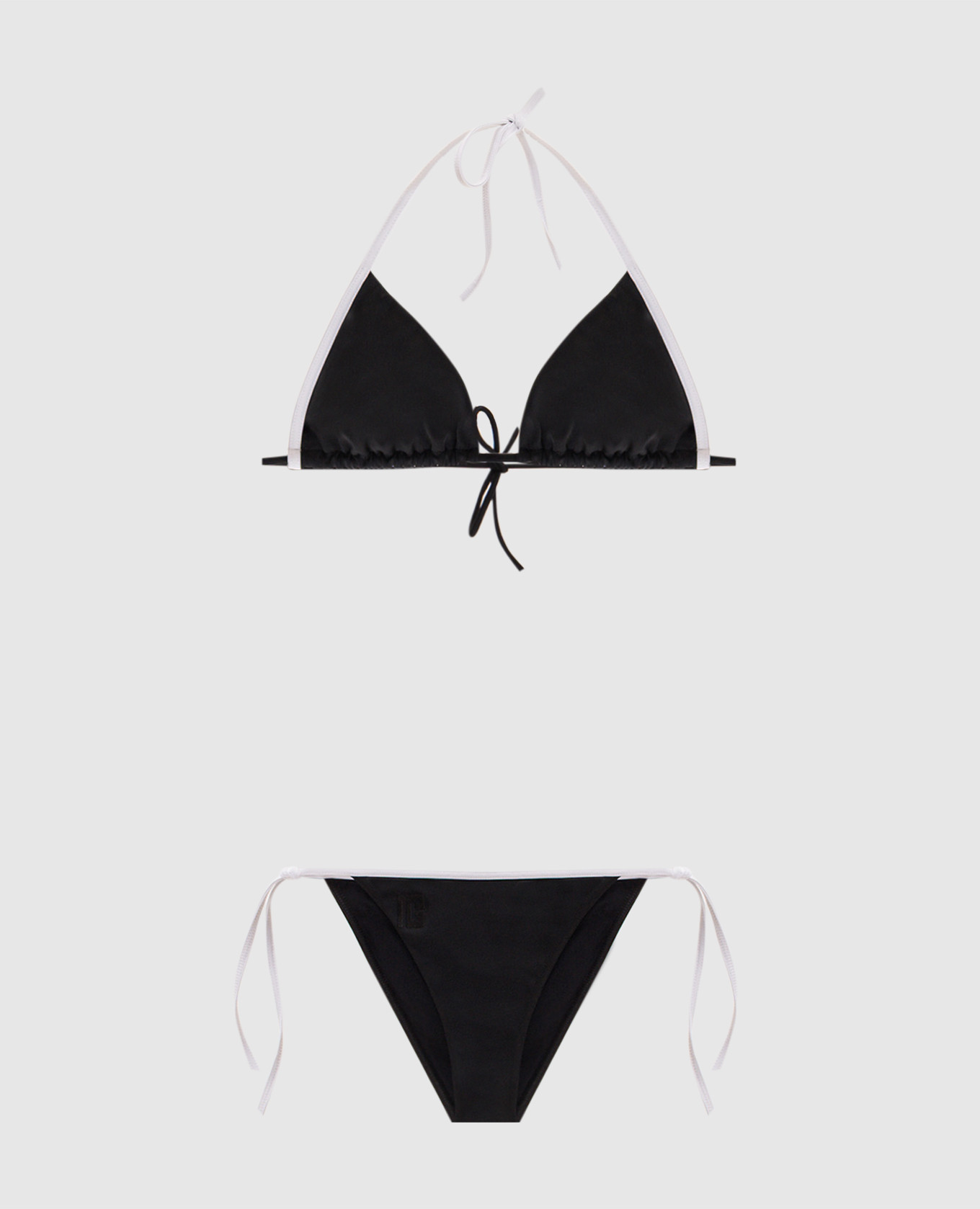 Black swimsuit with PB embroidery