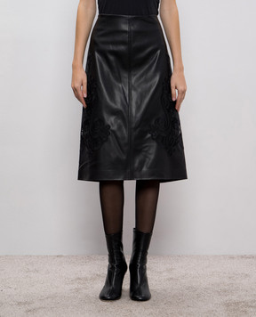 Twinset Black skirt with logo 252TT2011