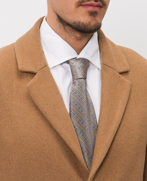 Stefano Ricci Silk tie with branded geometric pattern CH29049