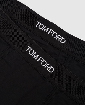 Tom Ford Set of black boxer briefs with logo pattern T4XC31410