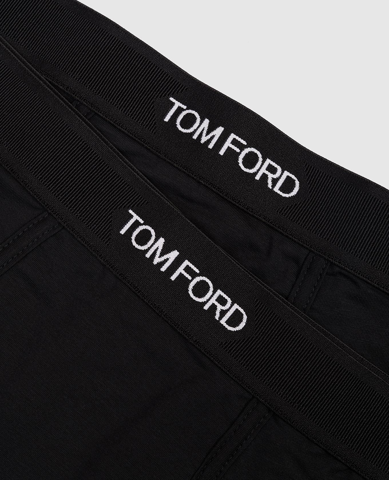

Set of black boxer briefs with logo pattern Tom Ford