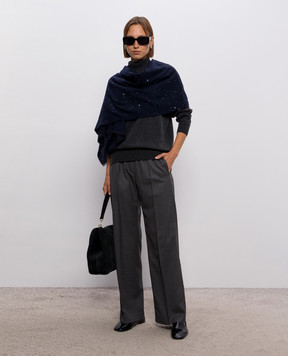 Peserico Gray golf made of wool, silk and cashmere A99211F12A9283