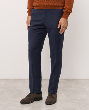 Stefano Ricci Blue wool pants M1T8000016WK002V