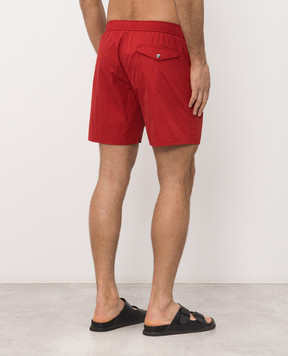 Iceberg Red swim shorts with logo embroidery ICE26MBM07