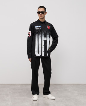 Off-White Black wool pants 44MCO03BF5F002