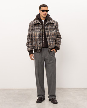 Dolce&Gabbana Brown wool cardigan GXQ84TJCVG5
