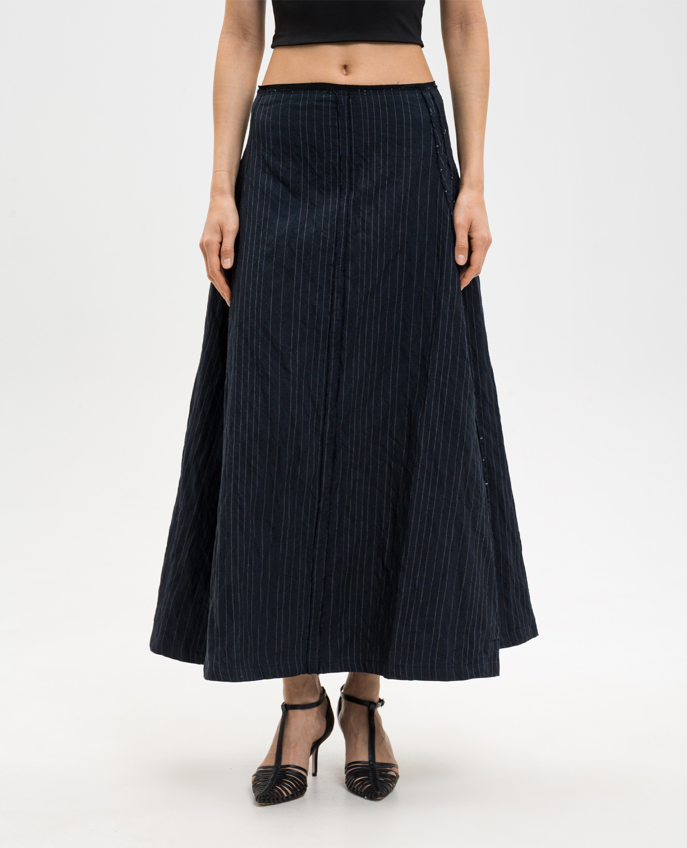 

Blue striped skirt Marc Le Bihan