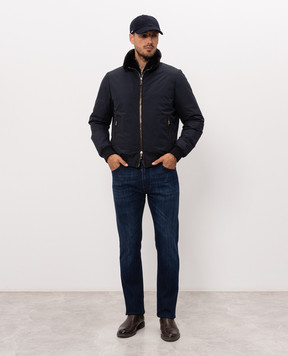 Stefano Ricci Blue wool, silk and cashmere jumper KE08004L01E26374