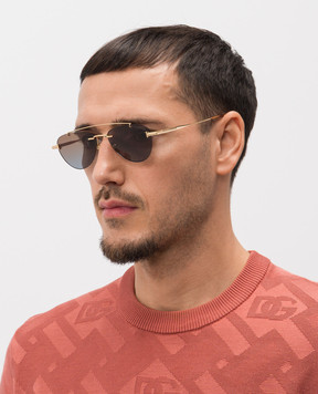 Tom Ford ASTOR gold sunglasses with logo FT1356