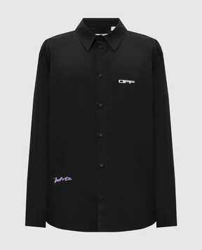 Off-White Archi Geography Arrow Black Shirt 44MGE055F26F001