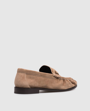 Saint Laurent Brown suede glossy LE LOAFER A001MM27DTT