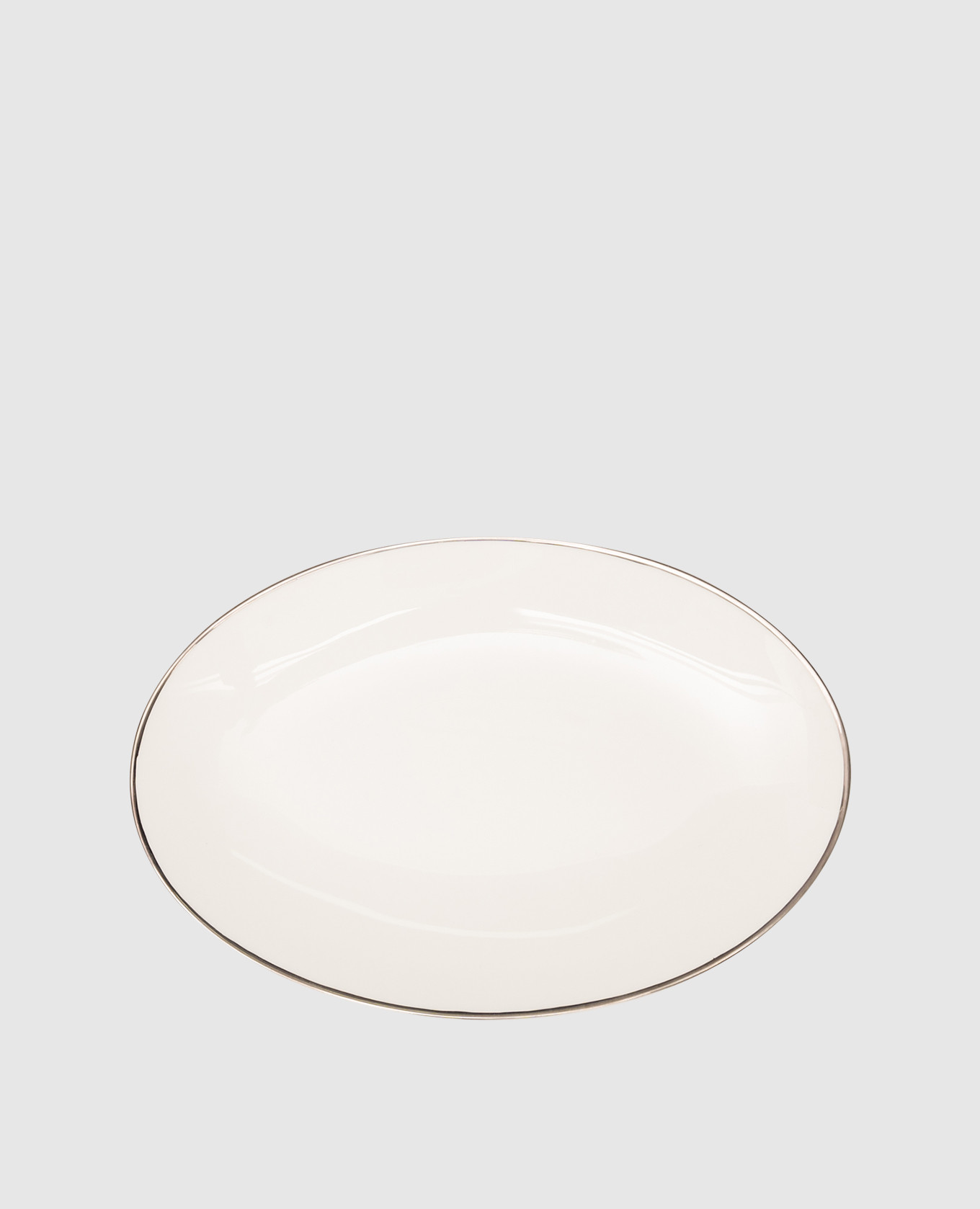 

Ducale white oval porcelain plate Geminiano Cozzi 1765