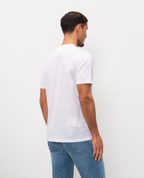 Cashmere&Whiskey White cotton T-shirt 51502