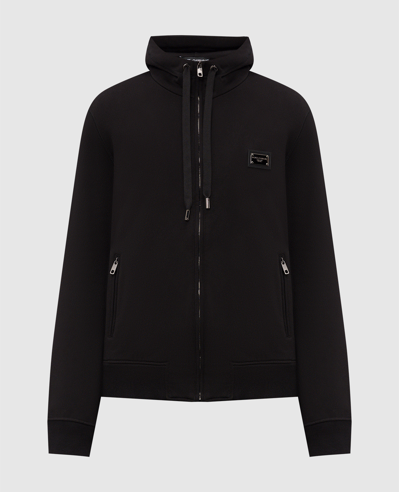 Black sports jacket with logo engraving