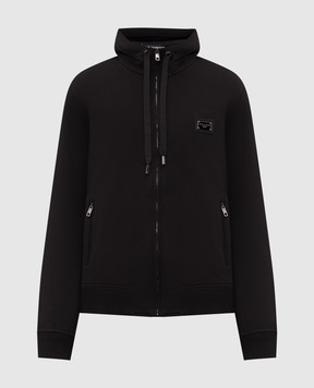 Dolce&Gabbana Black sports jacket with logo engraving G9ABITG7P1C