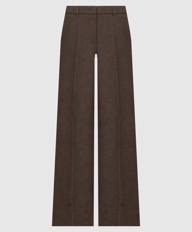 Brown wool pants
