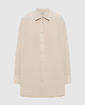 Agnona Beige linen shirt TD1113YU3049