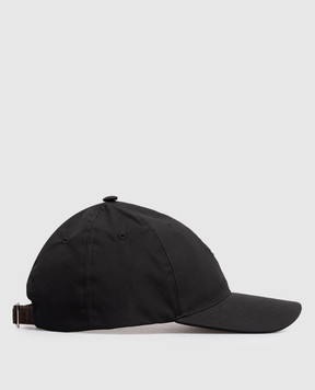 JW Anderson Black cap with monogram embroidery AC0417FA0485m
