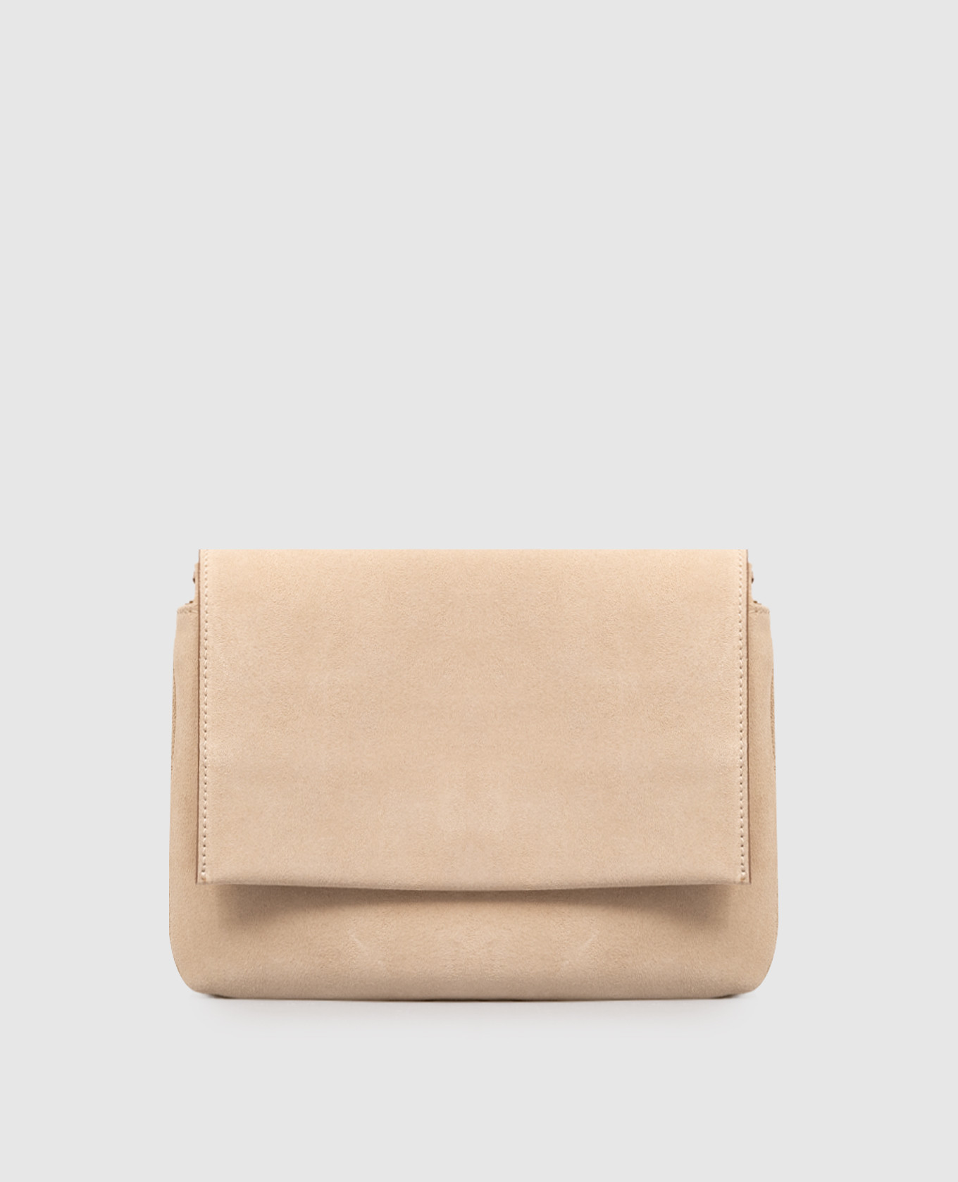 

Beige suede messenger bag Three Gianni Chiarini