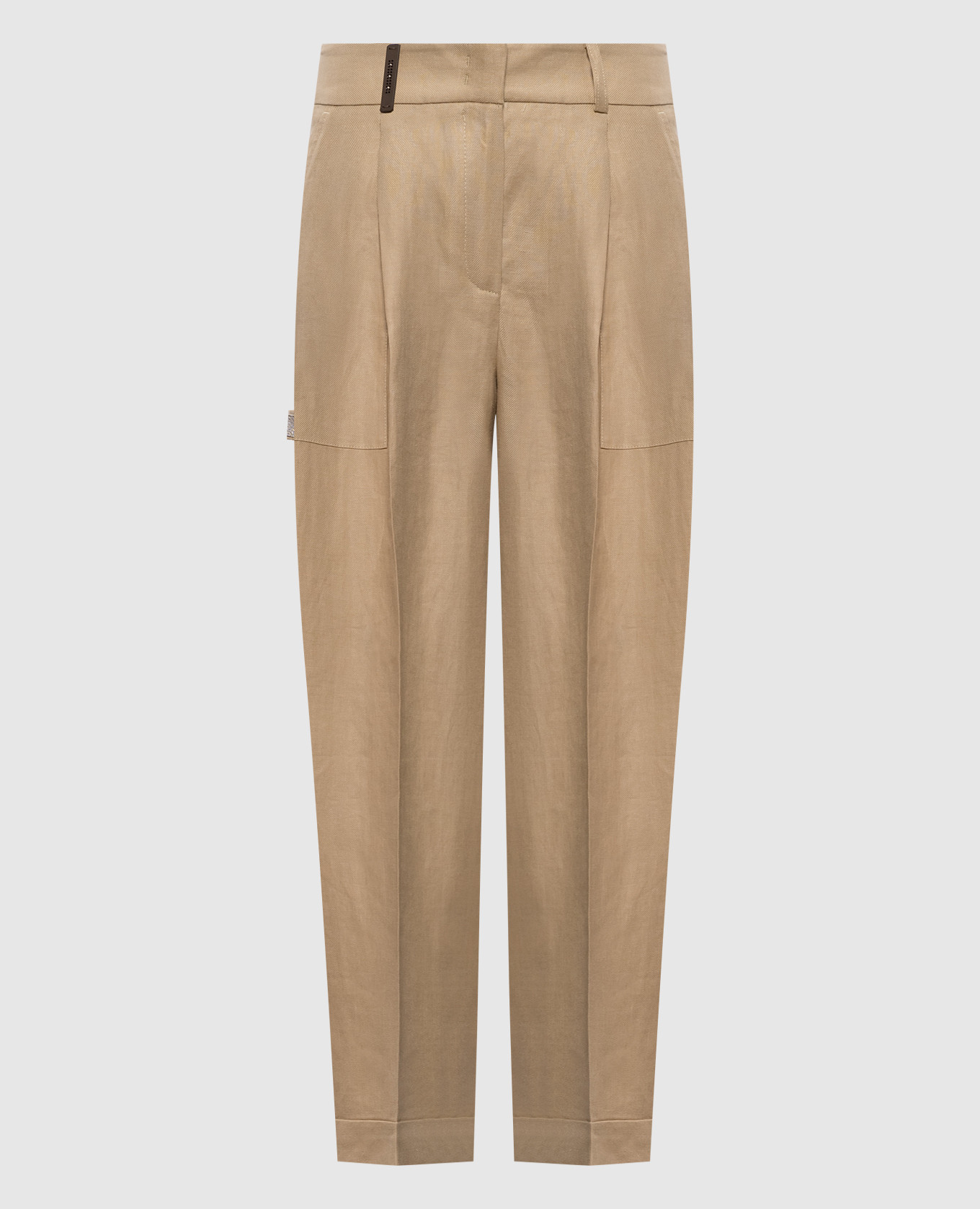 

Beige linen pants Peserico