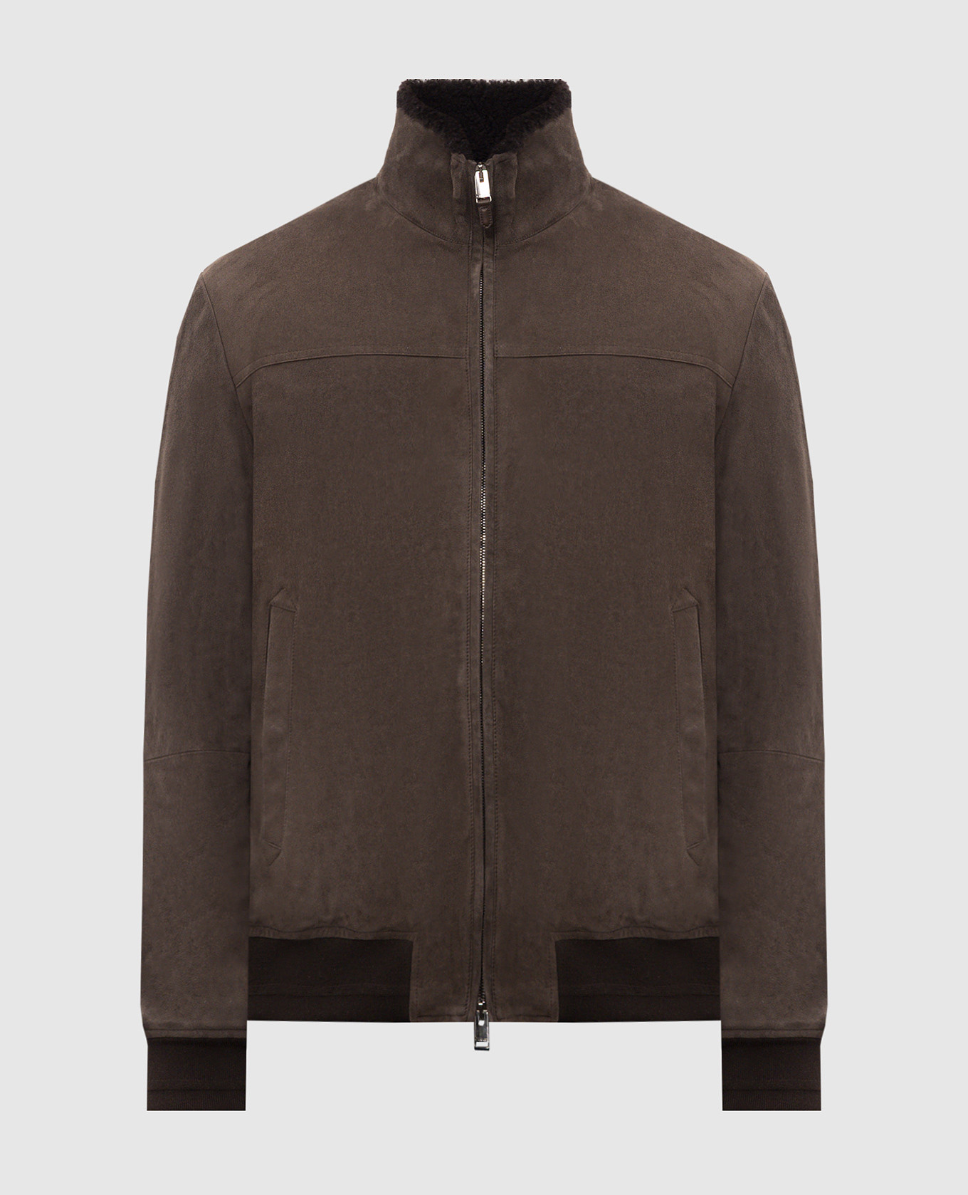 Brown suede jacket