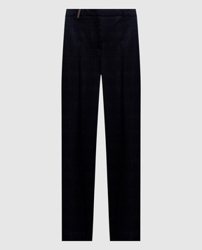 Peserico Blue wool pants A0456706548